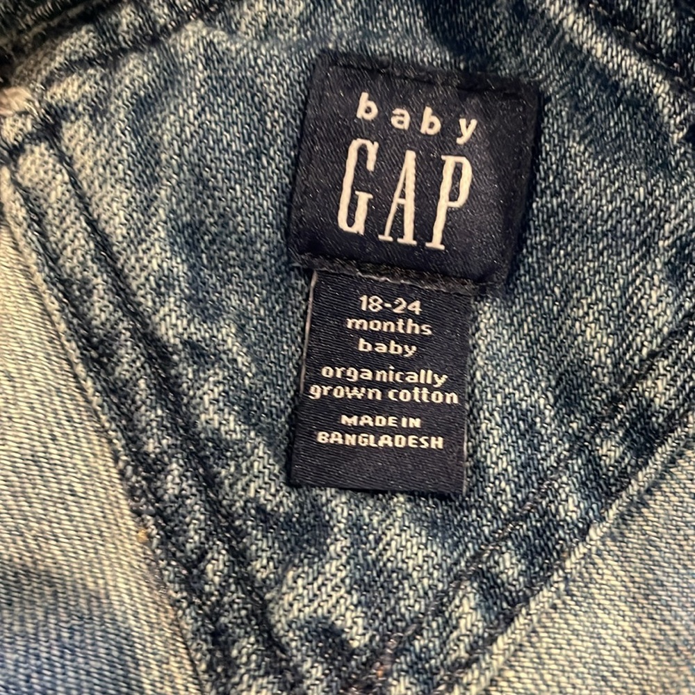 BRAND NEW ⭐️ NWOT My First Denim - overalls from baby gap size 2 years - Picture 5 of 7